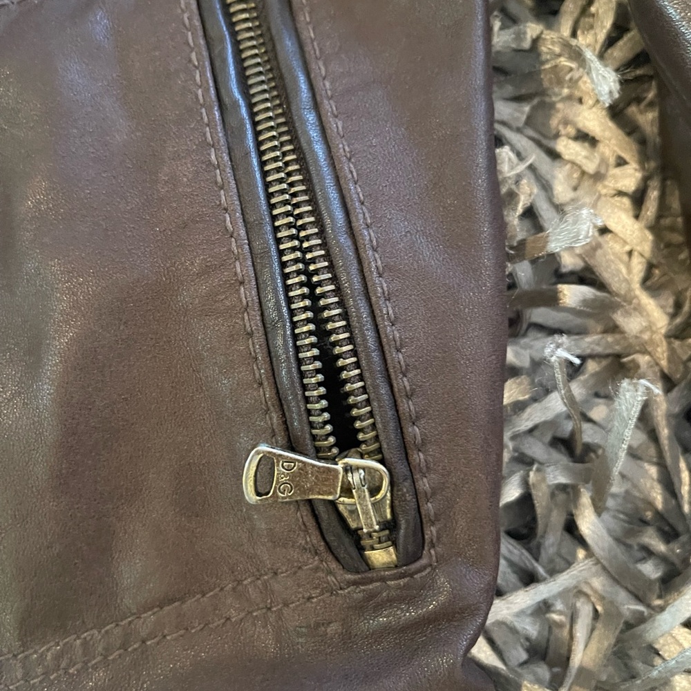 D&G leather jacket new no tags - Picture 6 of 7